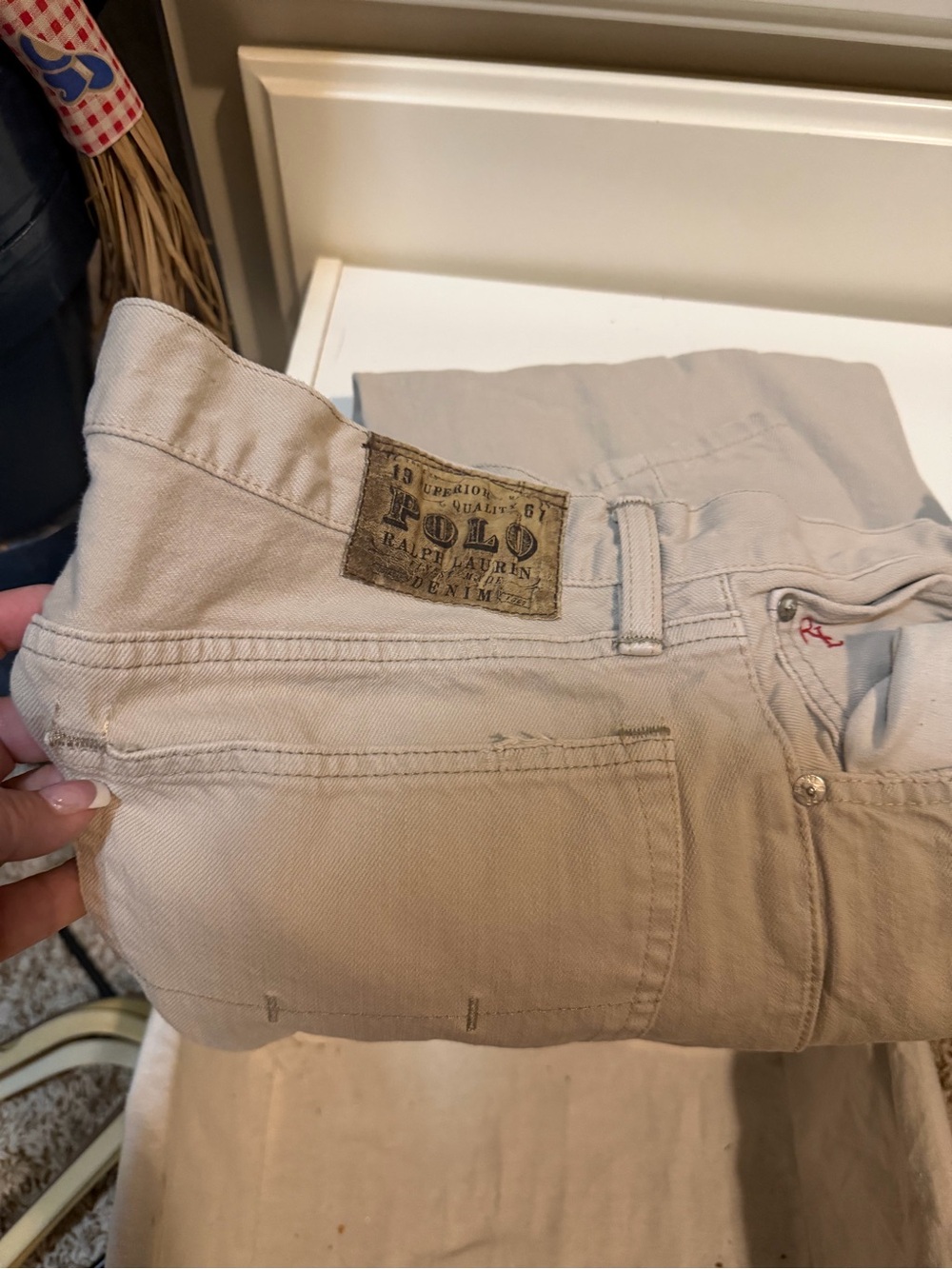 Polo Ralph Lauren Beige Cotton jeans 36 x 30